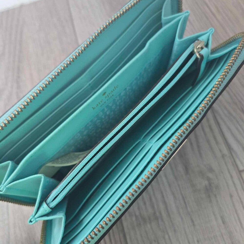 Turquoise Kate Spade Wallet - Picture 3 of 3
